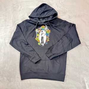 Official Harry Styles Medium Love On Tour Hoodie Black Sweatshirt Floral NWOT